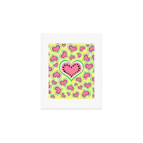 Lisa Argyropoulos Watermelon Love Sunny Yellow Art Print