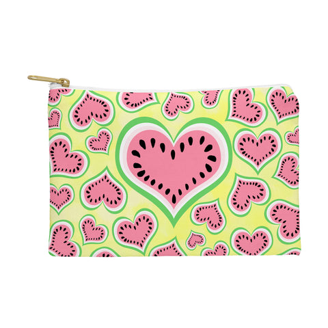 Lisa Argyropoulos Watermelon Love Sunny Yellow Pouch