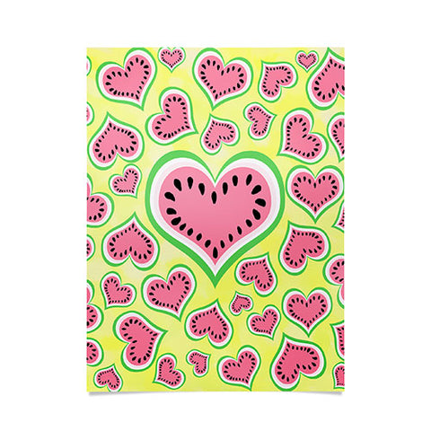 Lisa Argyropoulos Watermelon Love Sunny Yellow Poster