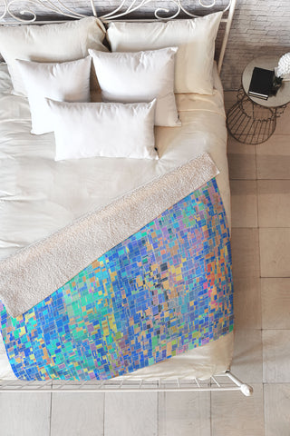 Lisa Argyropoulos When Oceans Collide Fleece Throw Blanket