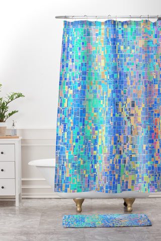 Lisa Argyropoulos When Oceans Collide Shower Curtain And Mat