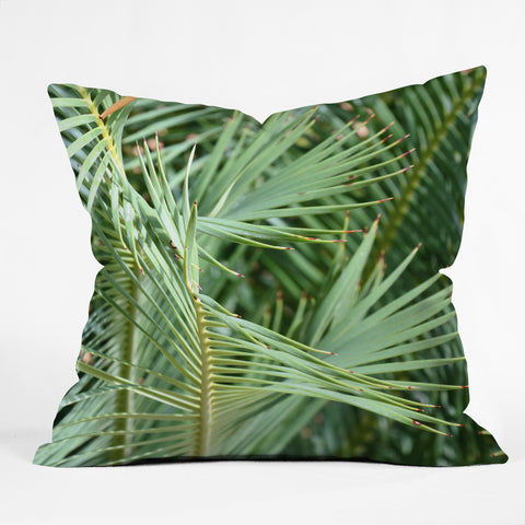 Lisa Argyropoulos Whispered Fronds Outdoor Throw Pillow
