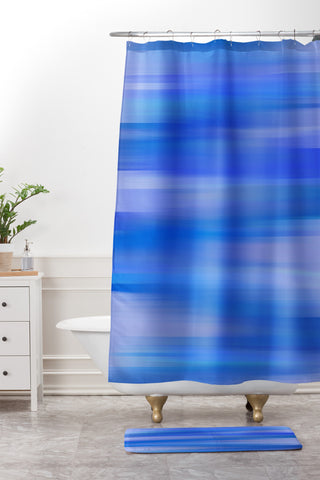 Lisa Argyropoulos Whispered Sky Shower Curtain And Mat