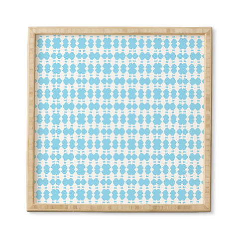 Lisa Argyropoulos White Sapphires Aqua Framed Wall Art