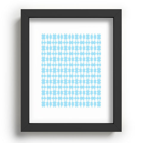 Lisa Argyropoulos White Sapphires Aqua Recessed Framing Rectangle