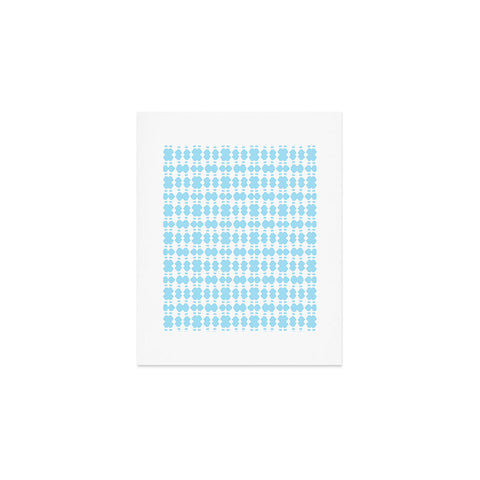 Lisa Argyropoulos White Sapphires Aqua Art Print