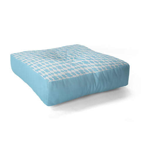 Lisa Argyropoulos White Sapphires Aqua Floor Pillow Square