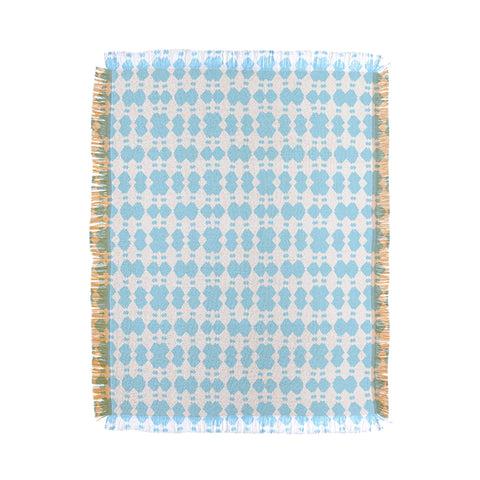Lisa Argyropoulos White Sapphires Aqua Throw Blanket