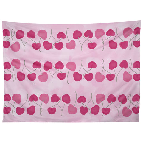 Lisa Argyropoulos Wild Cherry Stripes Tapestry