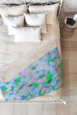 Lisa Argyropoulos Wild Hydrangea Fleece Throw Blanket