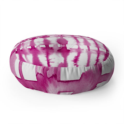Lisa Argyropoulos Wild Magenta Floor Pillow Round