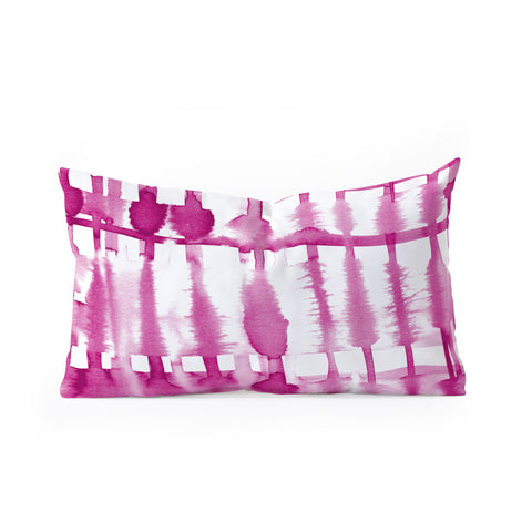 Lisa Argyropoulos Wild Magenta Oblong Throw Pillow