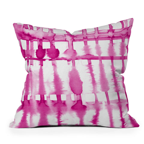 Lisa Argyropoulos Wild Magenta Throw Pillow