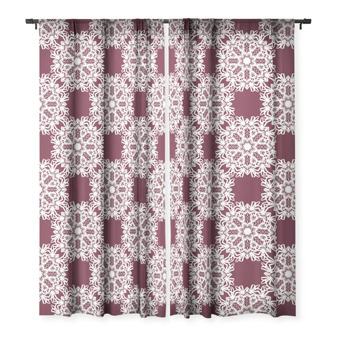 Lisa Argyropoulos Winter Berry Holiday Sheer Window Curtain