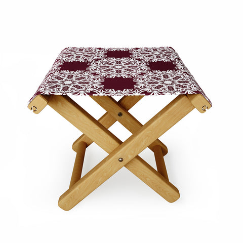 Lisa Argyropoulos Winter Berry Holiday Folding Stool