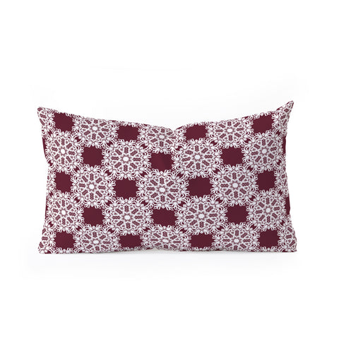 Lisa Argyropoulos Winter Berry Holiday Oblong Throw Pillow