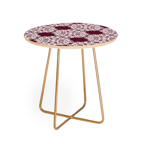 Lisa Argyropoulos Winter Berry Holiday Round Side Table