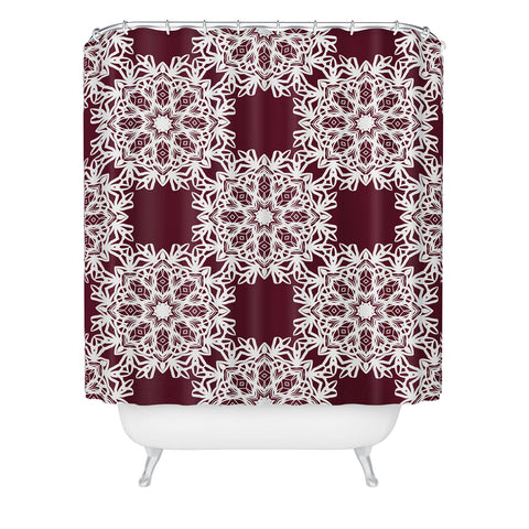 Lisa Argyropoulos Winter Berry Holiday Shower Curtain