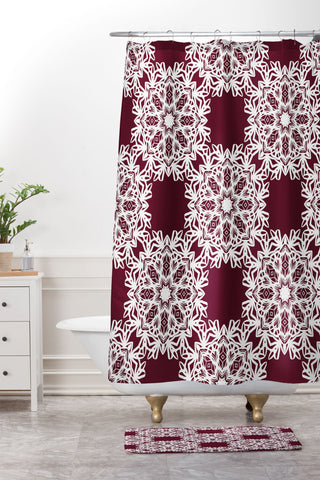 Lisa Argyropoulos Winter Berry Holiday Shower Curtain And Mat