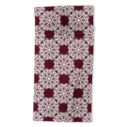 Lisa Argyropoulos Winter Berry Holiday Beach Towel