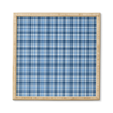 Lisa Argyropoulos Winter Blue Plaid Framed Wall Art