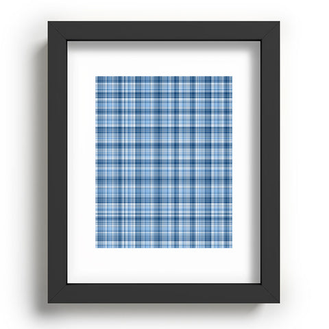 Lisa Argyropoulos Winter Blue Plaid Recessed Framing Rectangle