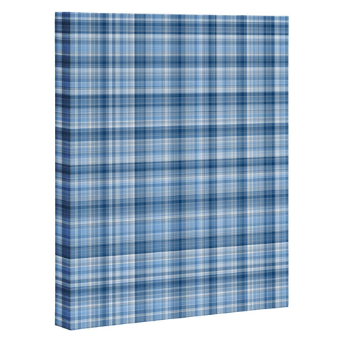 Lisa Argyropoulos Winter Blue Plaid Art Canvas