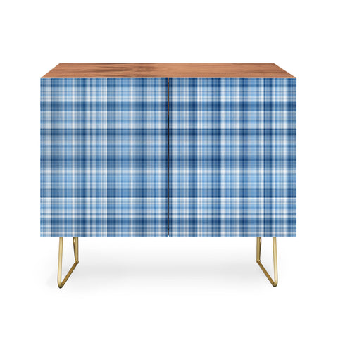 Lisa Argyropoulos Winter Blue Plaid Credenza