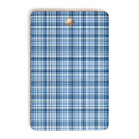 Lisa Argyropoulos Winter Blue Plaid Cutting Board Rectangle