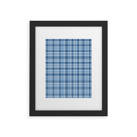 Lisa Argyropoulos Winter Blue Plaid Framed Art Print