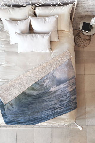 Lisa Argyropoulos Within the eye Blue Fleece Throw Blanket