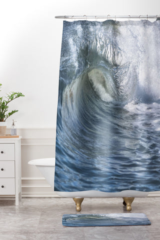 Lisa Argyropoulos Within the eye Blue Shower Curtain And Mat