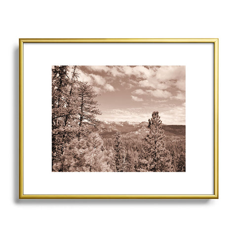 Lisa Argyropoulos Yosemite View Warm Sepia Metal Framed Art Print