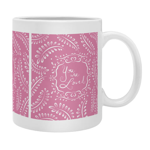 Lisa Argyropoulos You Are Loved Blush Coffee Mug