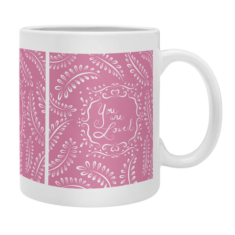 Lisa Argyropoulos You Are Loved Blush Coffee Mug