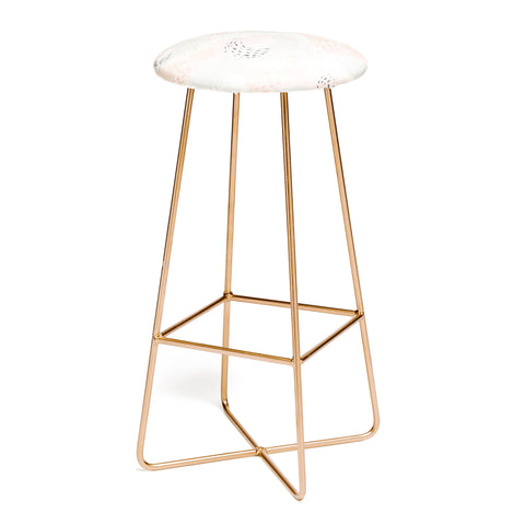 Little Arrow Design Co abstract watercolor pastel Bar Stool