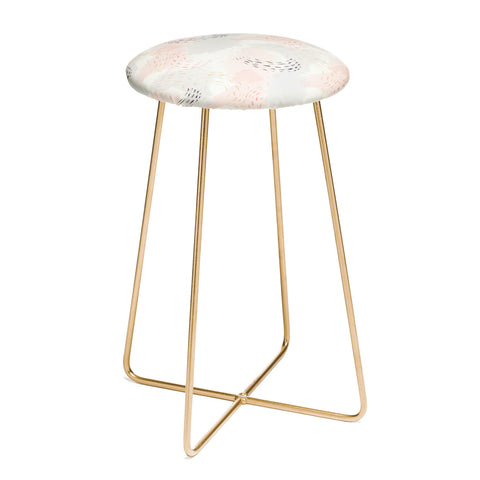 Little Arrow Design Co abstract watercolor pastel Counter Stool