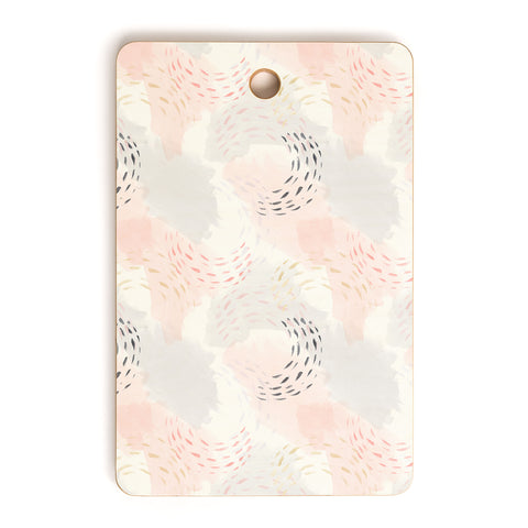 Little Arrow Design Co abstract watercolor pastel Cutting Board Rectangle
