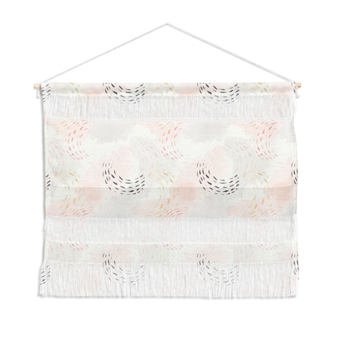 Little Arrow Design Co abstract watercolor pastel Wall Hanging Landscape