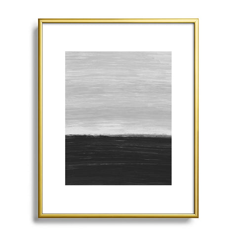 Little Arrow Design Co Anahita in grey Metal Framed Art Print