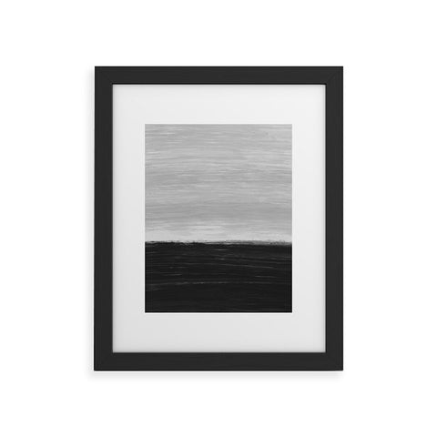 Little Arrow Design Co Anahita in grey Framed Art Print