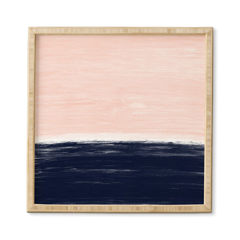 Little Arrow Design Co Anahita in pink and blue Framed Wall Art