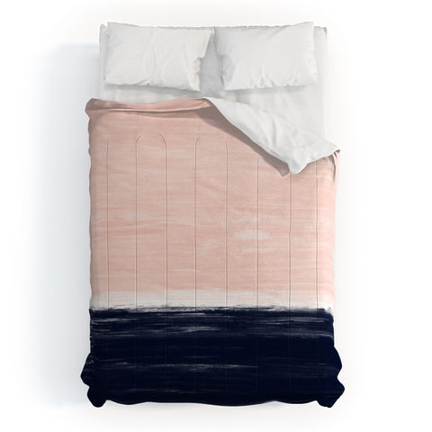 Little Arrow Design Co Anahita in pink and blue Comforter