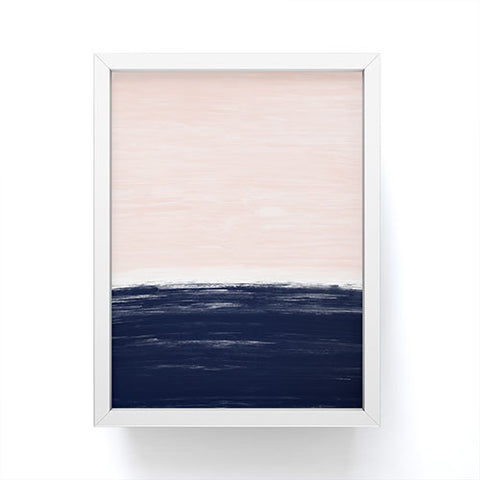 Little Arrow Design Co Anahita in pink and blue Framed Mini Art Print