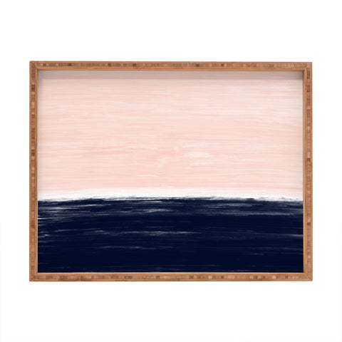 Little Arrow Design Co Anahita in pink and blue Rectangular Tray