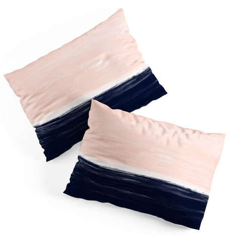 Little Arrow Design Co Anahita in pink and blue Pillow Shams