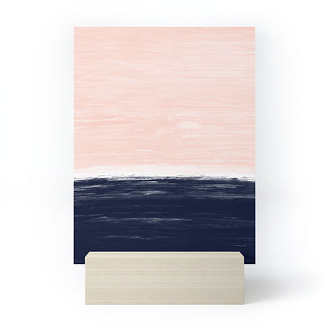 Little Arrow Design Co Anahita in pink and blue Mini Art Print