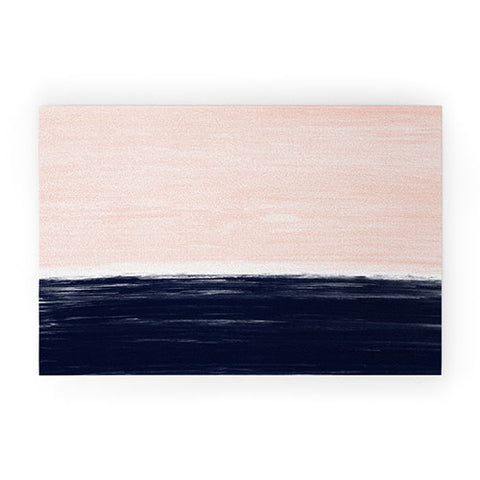 Little Arrow Design Co Anahita in pink and blue Welcome Mat