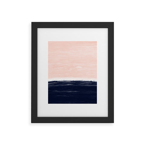 Little Arrow Design Co Anahita in pink and blue Framed Art Print