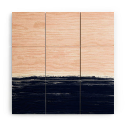 Little Arrow Design Co Anahita in pink and blue Wood Wall Mural